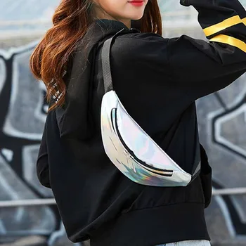 

Hot Sale Fanny Pack Fashion Neutral Outdoor Sport Laser Beach Bag Messenger Crossbody Bag Chest Bag Messenger Shoulder #45