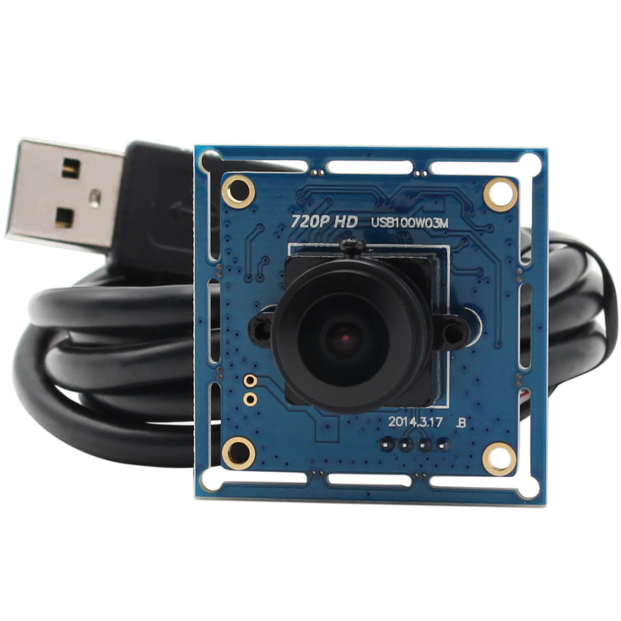 720P 1 МП веб-камера UVC Plug Play без драйвера OV9712 CMOS Мини широкоугольная USB камера модуль