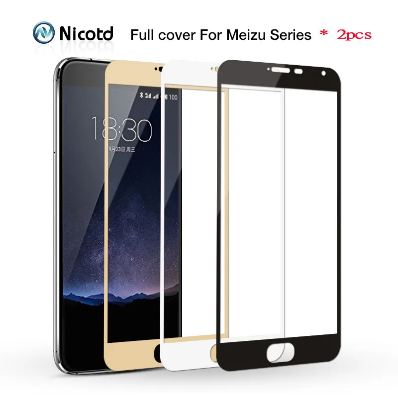 2 шт./лот закаленное стекло с полным покрытием для Meizu M3 M5 Note M3S Mini Max M3E M3X Pro 6 Plus U10 U20