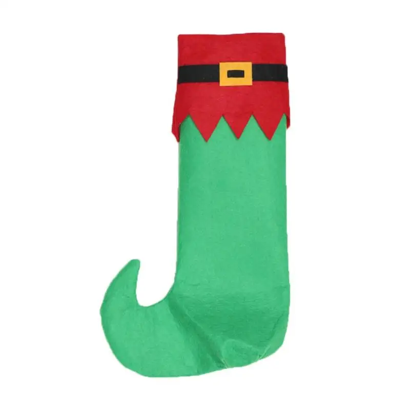 Chair Foot Cover Рождественский стул эльф чехол на стул обеденный стол стулья покрытия для ног Navidad рождественские украшения для дома - Цвет: Chair Foot Cover