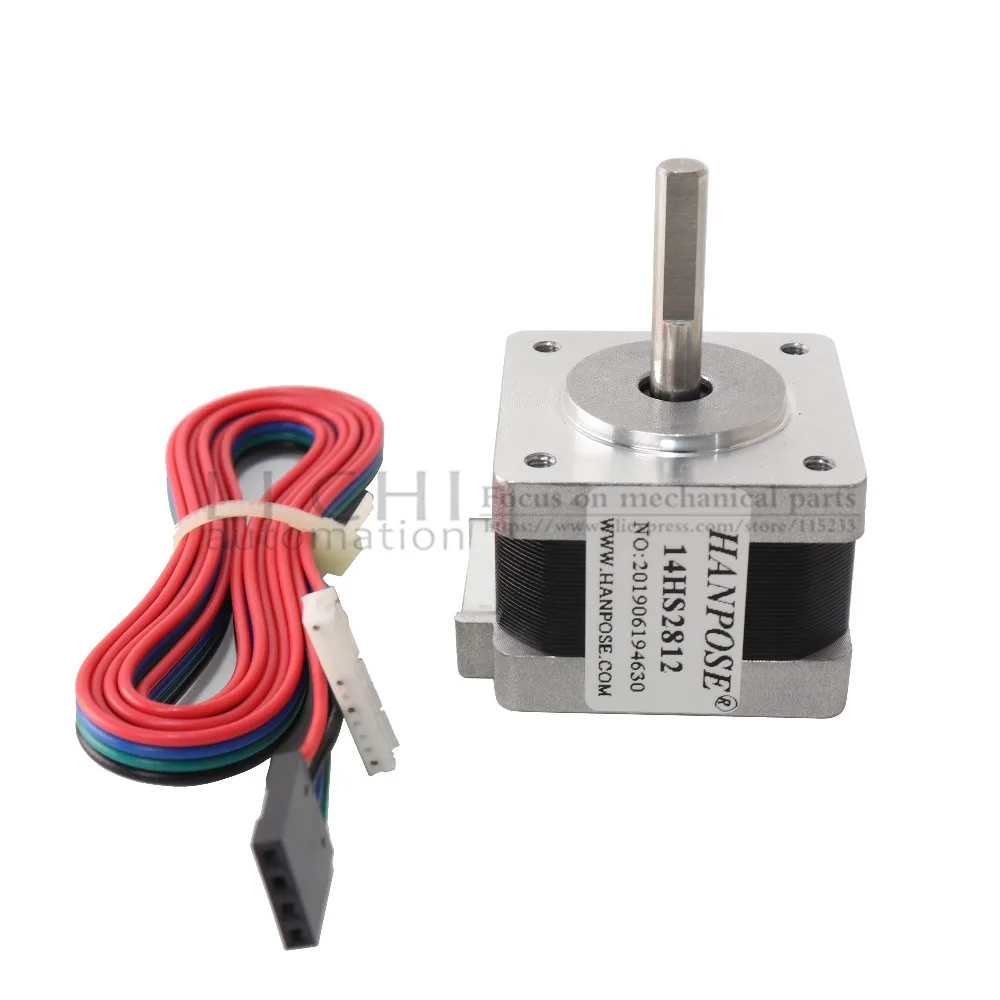 3 шт. NEMA14 шаговый двигатель 14HS2812 1.2A 0.15N, M Nema 14 двигатель для DIY 3d принтер CNC XYZ