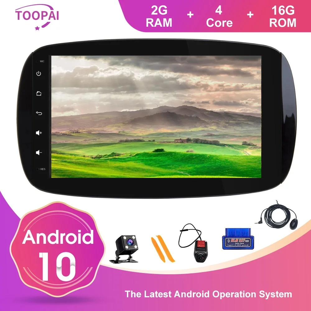 

TOOPAI Android 10 For Mercedes Benz SMART 2016-2018 Multimedia Player GPS Navigation Auto Radio Stereo Head Unit IPS DS SWC