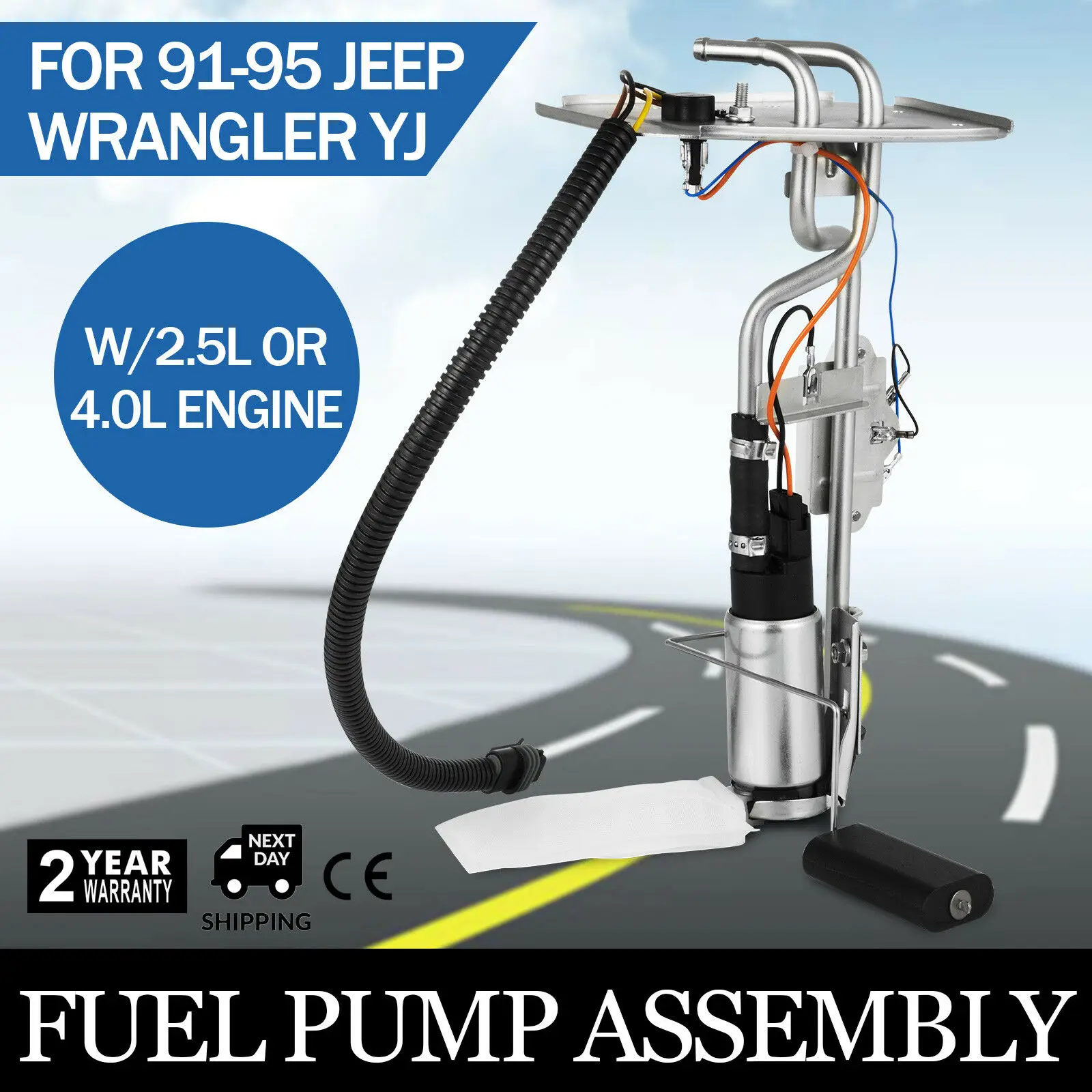

Wrangler YJ 1991-1995 Pop Top Sell Fuel Pump Fuel Tank Unit For Jeep