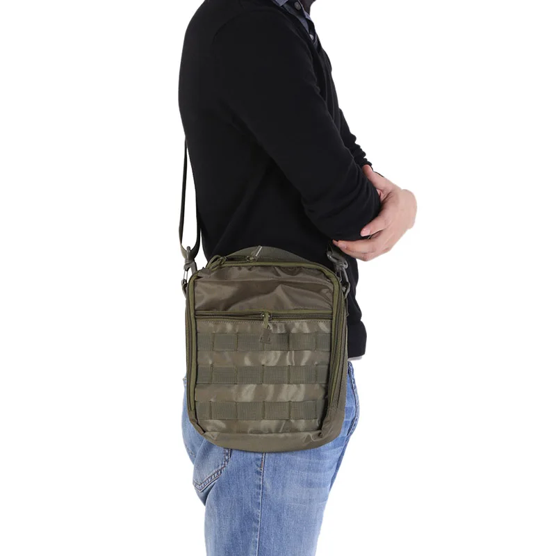 Молл тактический черный ястреб Открытый путешествия 14 "ноутбук IPAD Cordura Через Плечо Рюкзак самообеспечения сумка армейская прочная новая