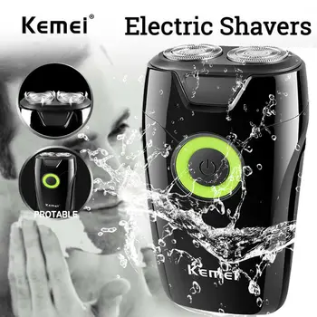 

Men's Portable Rechargeable Electric shaver Twin Floating Blade Shaving Razor