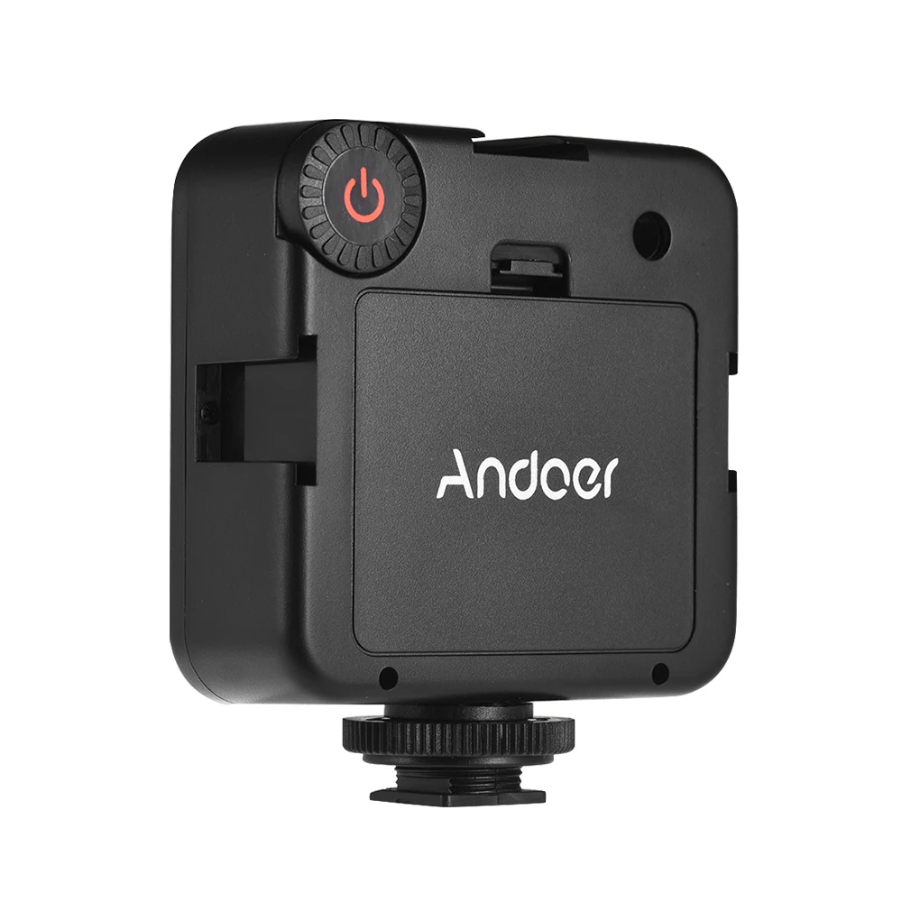 Andoer W81 мини Камера светодиодный светильник 1/3/5/6 шт. 6,5 W 6000K лампа для видеосъемки+ Горячий башмак Переходник для Zhiyun стабилизатор для цифровой зеркальной камеры Canon Nikon