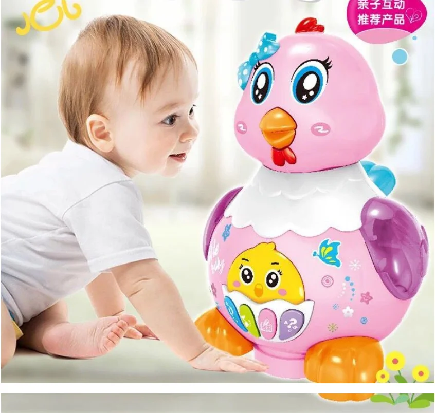 A Hen Funny Chicken Toy Hen Hen Laying Egg Shocked Joke Gift Child Anti