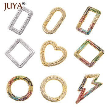 

Juya AAA+ Zirconia Clasps Trendy Jewelry Making Pendant for DIY Luxury Jewelry Necklace Bracelet Handmade Wholesale Supplies