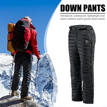 

Naturehike Women Men Waterproof Outdoor Camp White Goose Down Pants Outdoor Camping Pants Waterproof Warm Goose Down Trousers