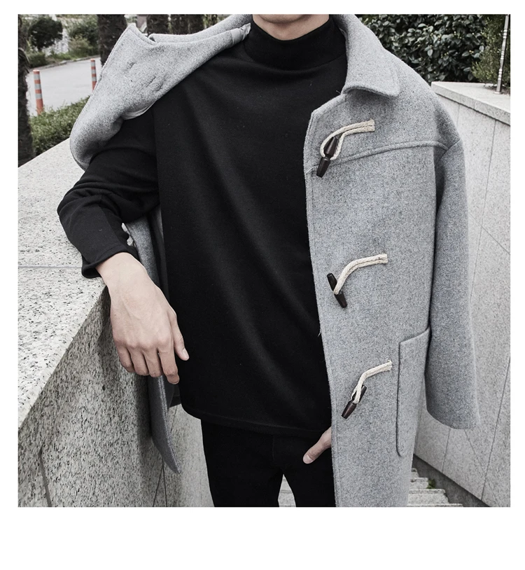 Men's Loose Winter Thickening Large Size Coat Cotton Clothes Fleece Warm Thick Jacket Outerwear Windproof Casual Long Wool
