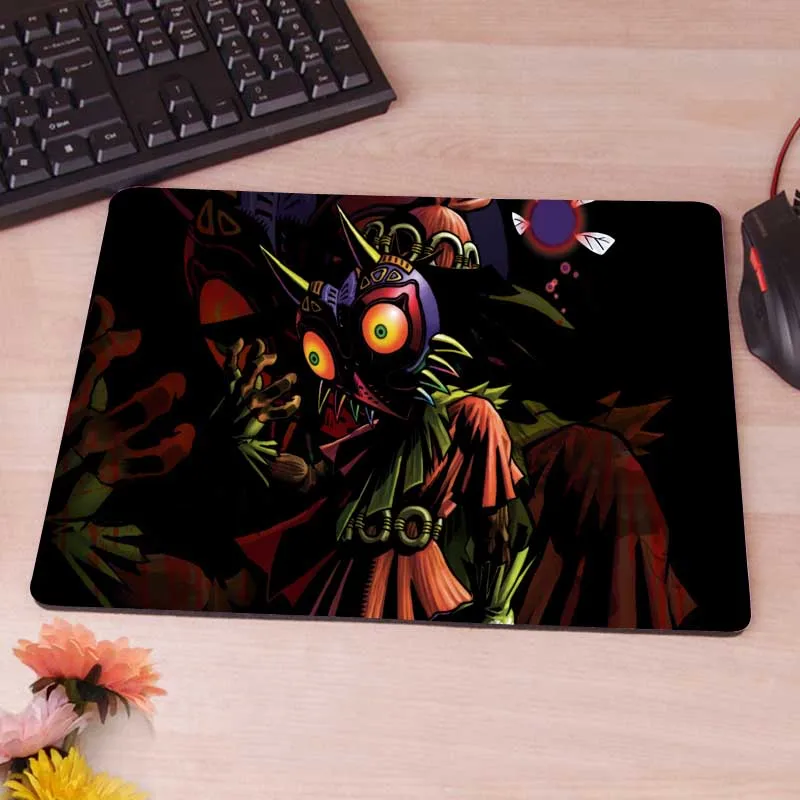 25x29cm Уникальный дизайн MAJORAS маска Легенда о Зельде резиновый коврик для мыши не скользящий коврик для мыши не оверложенный Коврик для компьютерной мыши - Цвет: 25x29cm