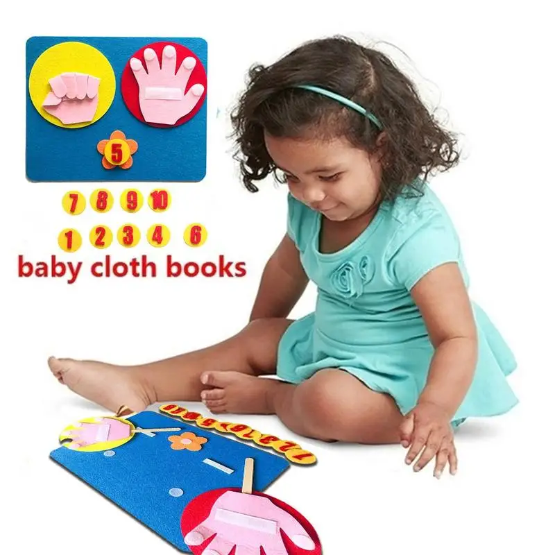 Mathematical Toy Teaching Aids Hand Shape Intelligence Kindergarten Diy Weave Cloth Early Learning Education Toys