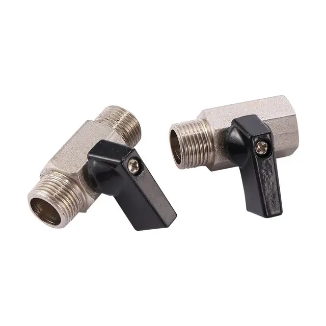 1/2 "Nőstény És Férfi Szál Mini Sárgaréz Golyó Szelep Bsp Belső Légkompresszor Kapcsoló Kerti Öntözés Kikapcsolja A Szelepeket 1 Db - Image 4