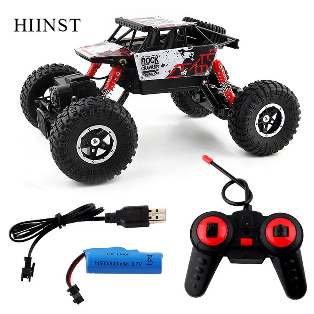HIINST 2,4G Электрический Радиоуправляемый автомобиль 4WD 4CH светодиодный Рок-гусеничный рулонный автомобиль 4x4 привод пульт дистанционного управления внедорожный пульт дистанционного управления багги автомобиль игрушки