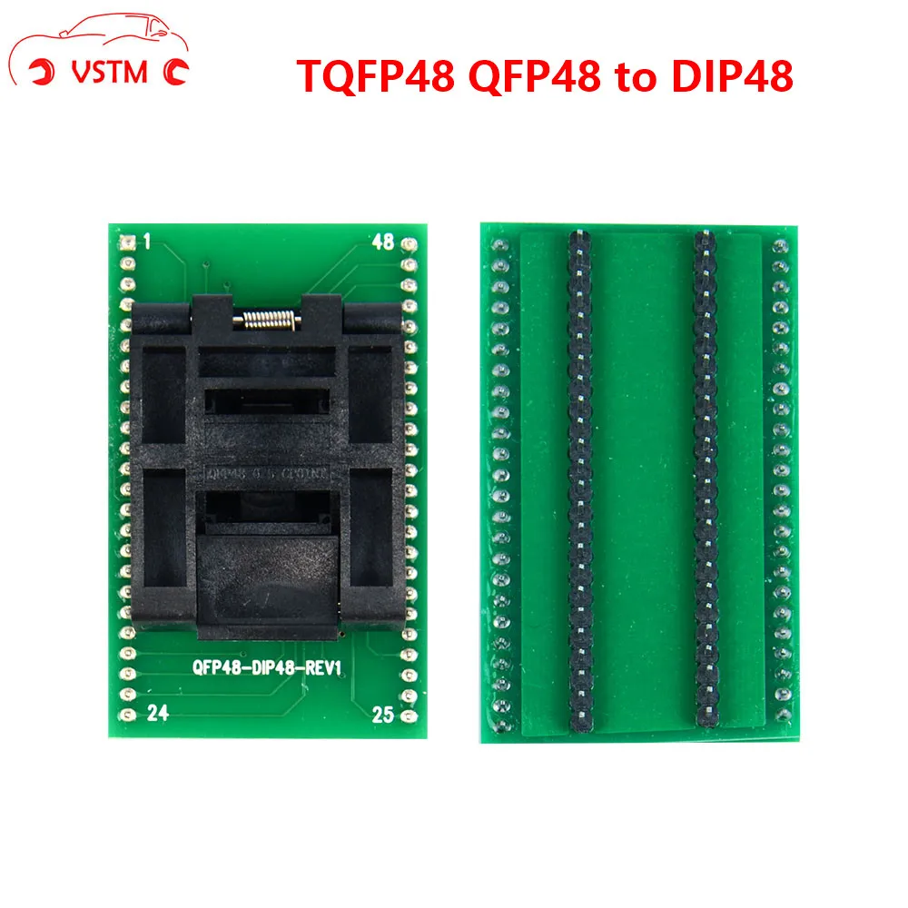 

TQFP48 LQFP48 QFP48 to DIP48 Socket 0.5mm Pitch Programming Adapter MCU Test IC socket Programmer adapter Socket