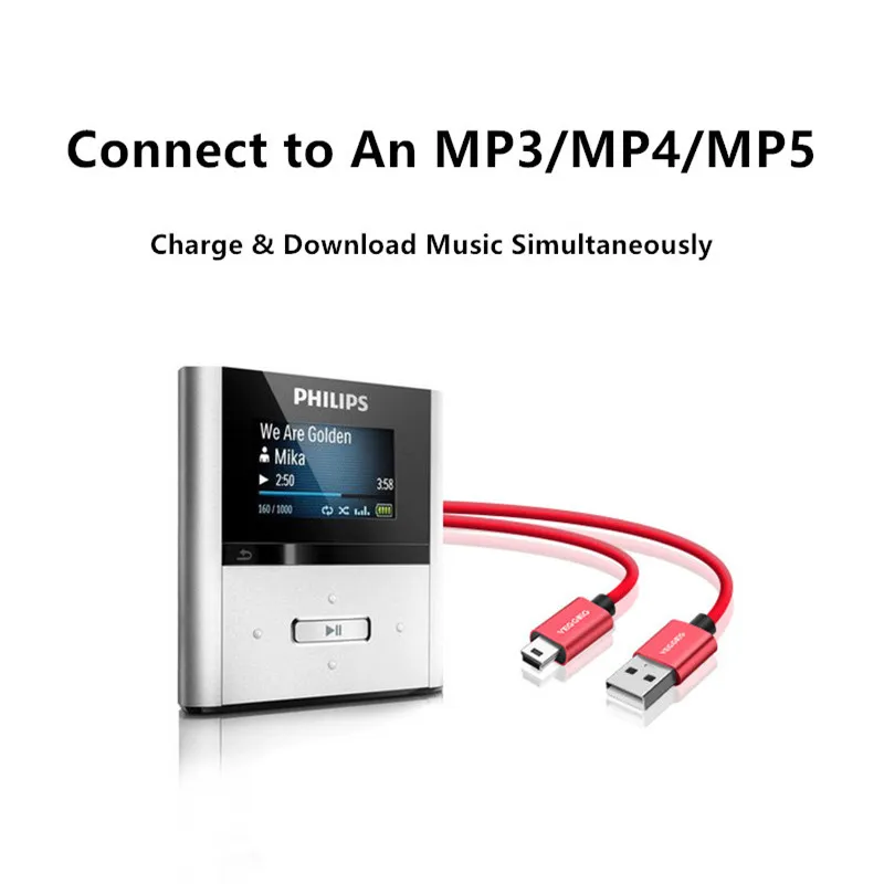 USB 2,0 «Папа-папа» Mini B 5pin Мужской 28/24AWG USB кабель для передачи данных 2,0 Mini USB Data Кабель для Камера кабель