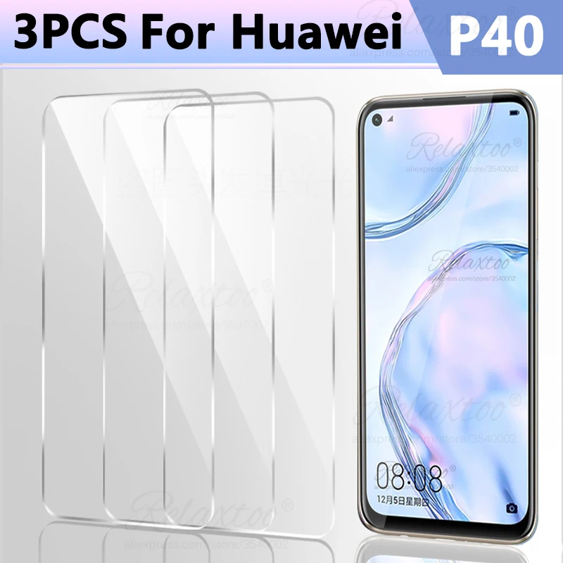 Закаленное стекло 9H для Huawei P40 Lite Защитная пленка экрана P30 P20 pro 3 шт. | Мобильные