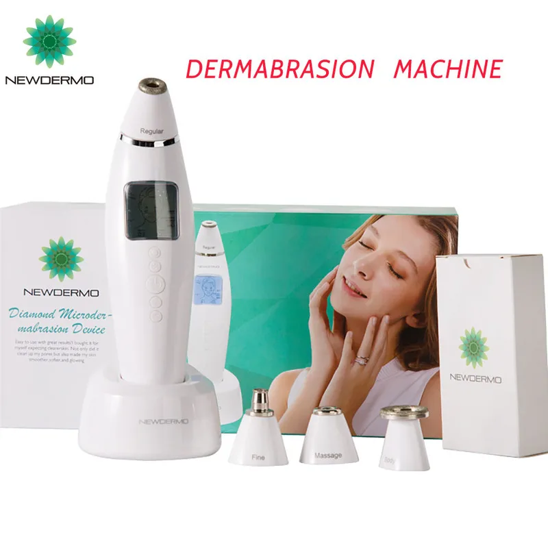 

newderm Free shipping white color home use portable microdermabrasion machine Exfoliating beauty machineDermabrasion machine