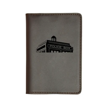

Engraved Picture Doctor Who Call Box Passport Wallet Travel Card Holders Leather Passport Case Travel Cover Holders