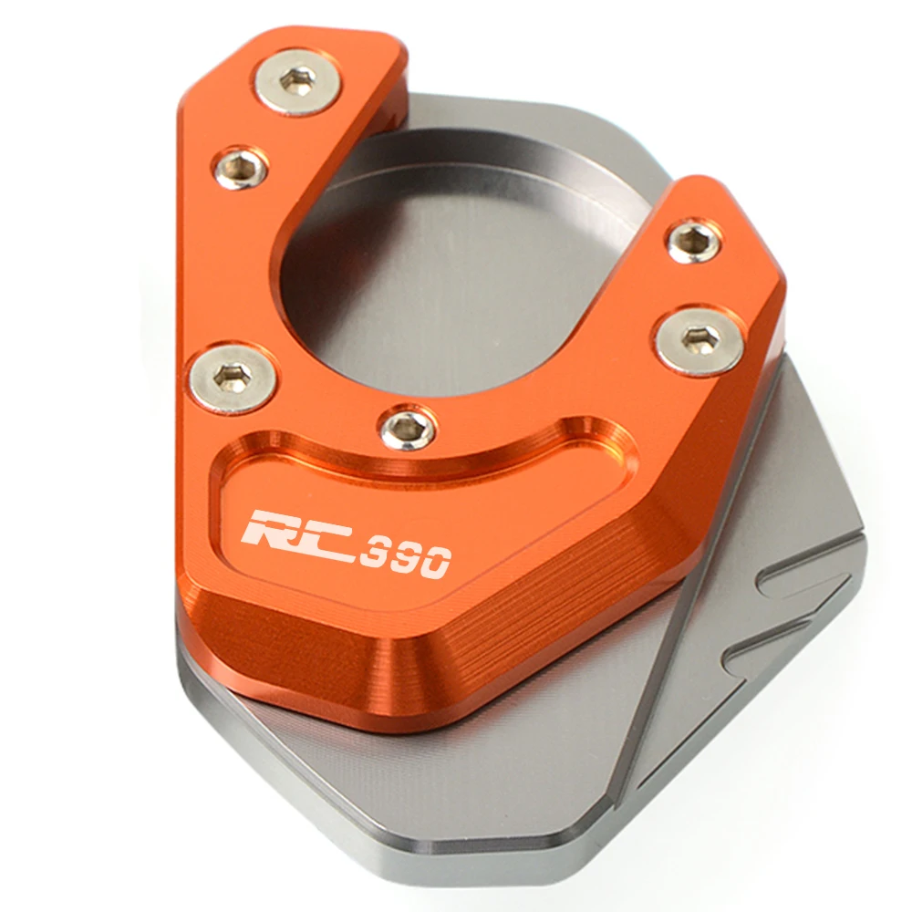 GY-OR-RC390 Аксессуары для мотоциклов CNC алюминиевый мотоцикл подножка сбоку увеличитель расширение для KTM RC390 RC 390 - Цвет: GY-OR-RC390