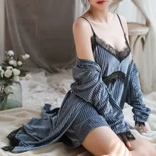 Сексуальная Беспроводная Пижама без оправы, кружевная ночная рубашка, шелковое нижнее белье, Женская пижама, смузи, пижамный комплект, ночная рубашка, ночная рубашка#3