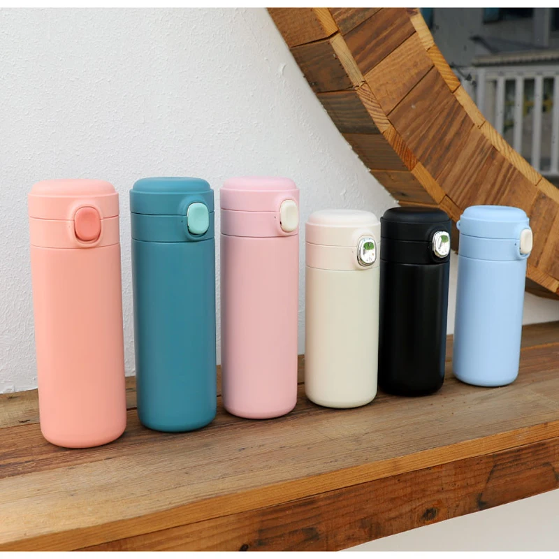 

HOWTELEE Mini portable stainless steel thermos mug ins harajuku water mug vacuum flask Powder coating tee cups