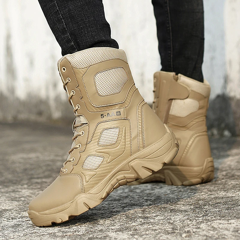 Высокие тактические ботинки мужская обувь водонепроницаемая походная уличные
