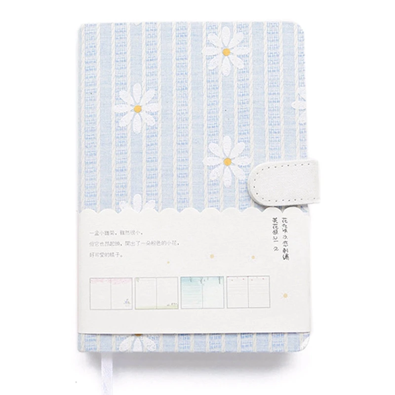 Light Blue 128 листов ноутбук холщовый дневник ежемесячный недельный ежедневник учебная рабочая программа - Цвет: Light Blue
