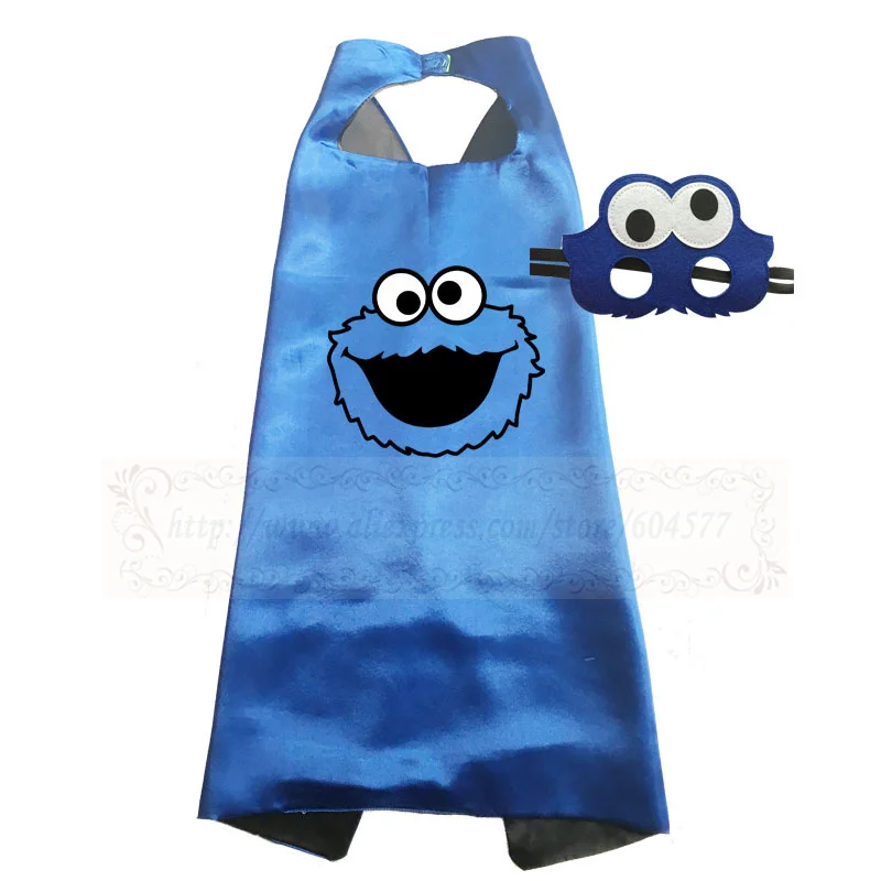 Blue Костюм кунжута, плащ супермена с маской, костюмы на Хэллоуин, костюмы на день рождения, костюмы для костюмированной вечеринки для мальчиков и девочек - Цвет: Blue