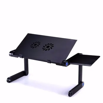 

Laptop Stand Tray Adjustable Vented Notebook Desktop Stand Tray Folding Notebook Table Desk Stand With Mouse Pad #LR4
