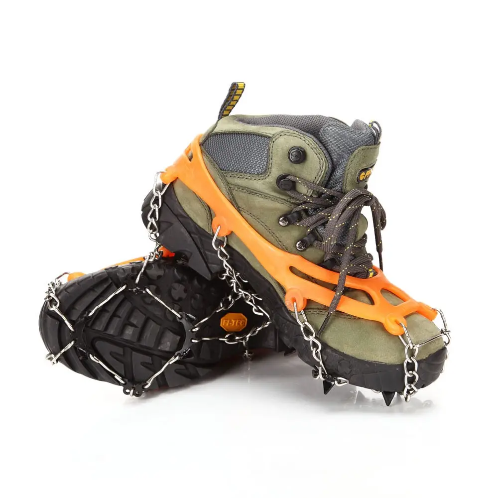 Snow Grippers for Shoes Ice Creepers Ice Traction Cleats Easy Over Anti-slip 8-teeth Claw Crampons Outdoor Skiing Climbing Snow