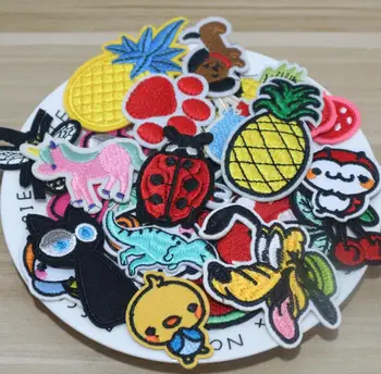 

20pcs/lot Randomly Mix Patches Stickers applique on Clothes Iron on Patches for Clothing