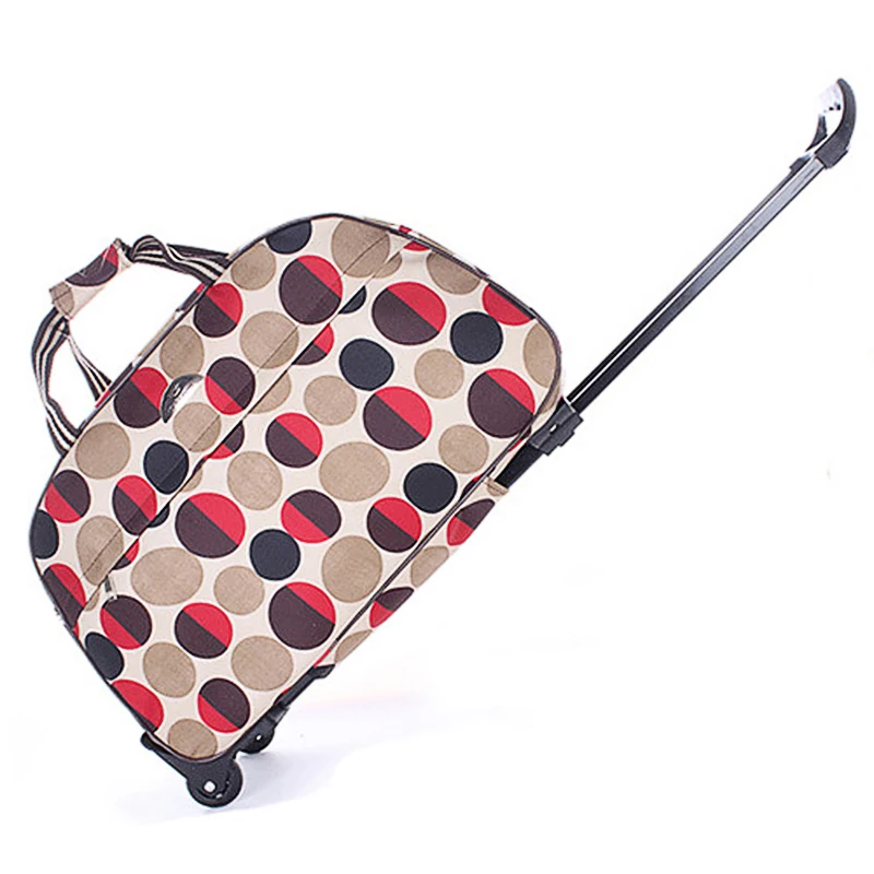 Women Travel Luggage Bags Wheeled Duffle Trolley Bag Rolling Suitcase Men Traveler Bag With Wheel Carry-On Bag