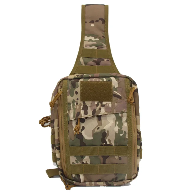 Новая горячая тактическая охотничья сумка Мужская Camo Molle с одним плечевым ремнем на молнии рюкзак чехол для оружия нестационарное