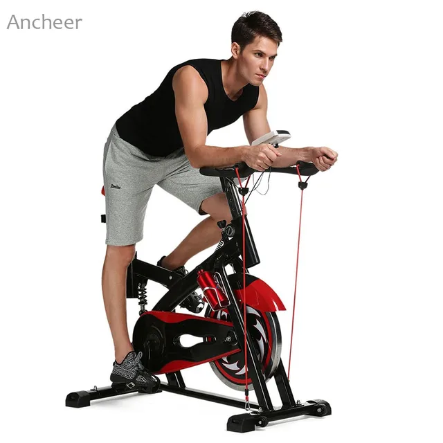 US $328.25 new Cycling Bike indoor LCD Monitor Bike Stationary Bicycle Health Fitness Training Gym Equipment H