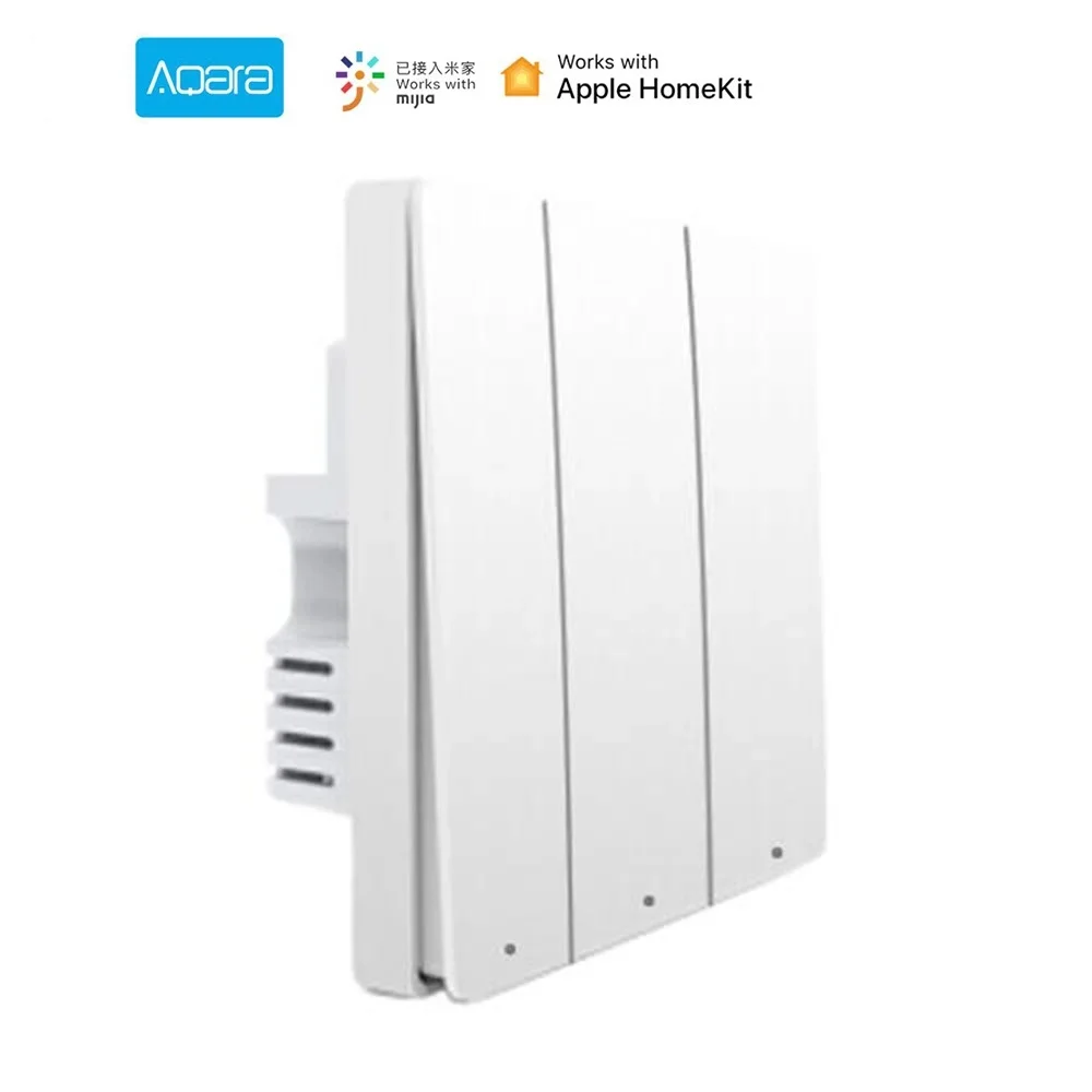 Умный настенный выключатель Aqara D1 проводной/беспроводной переключатель Zigbee с 1/2020