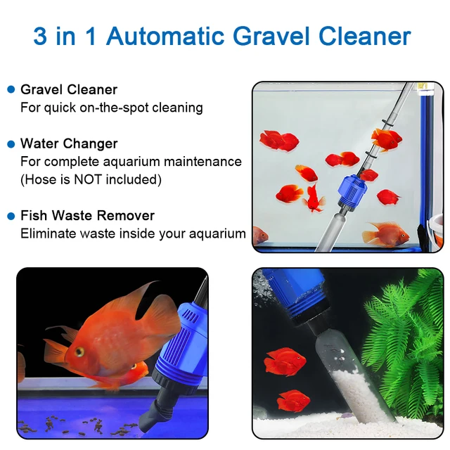 Electric Siphon Filter Vacuum Gravel Water Changer Fish Tank Sand Washer Aquarium Siphon Operated Cleaner