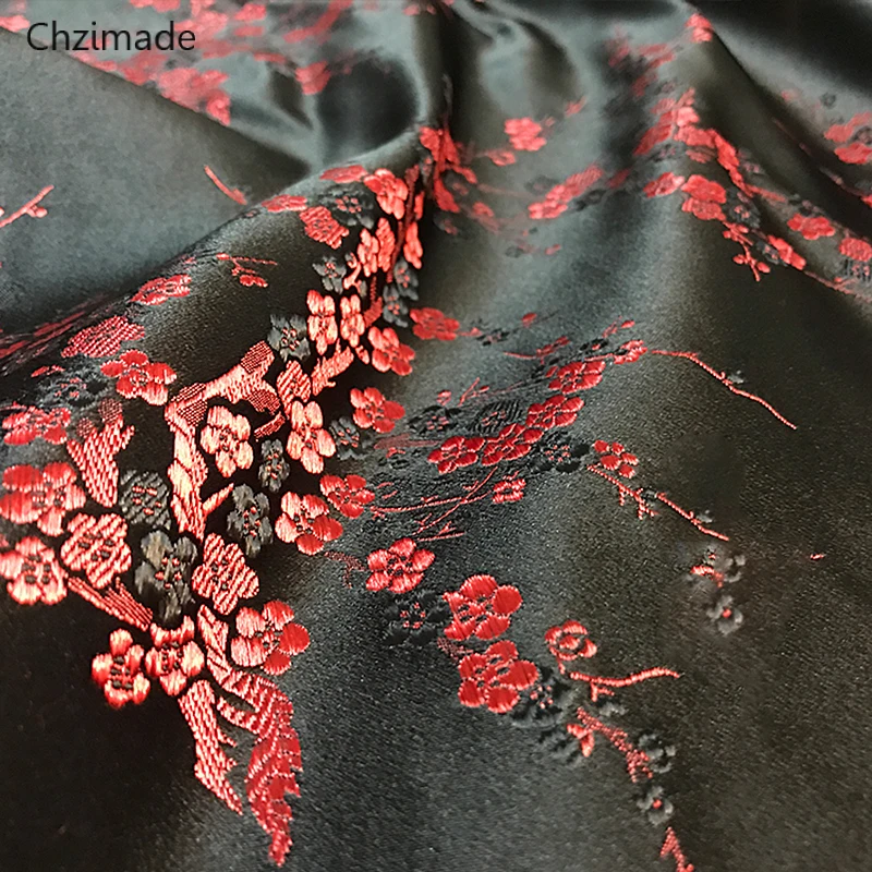 10 Lychee Life 75x50 см Винтажные Цветы атласная ткань имитирует шелковая парчовая ткань, дамасский жаккард Аксессуары для одежды - Цвет: 10