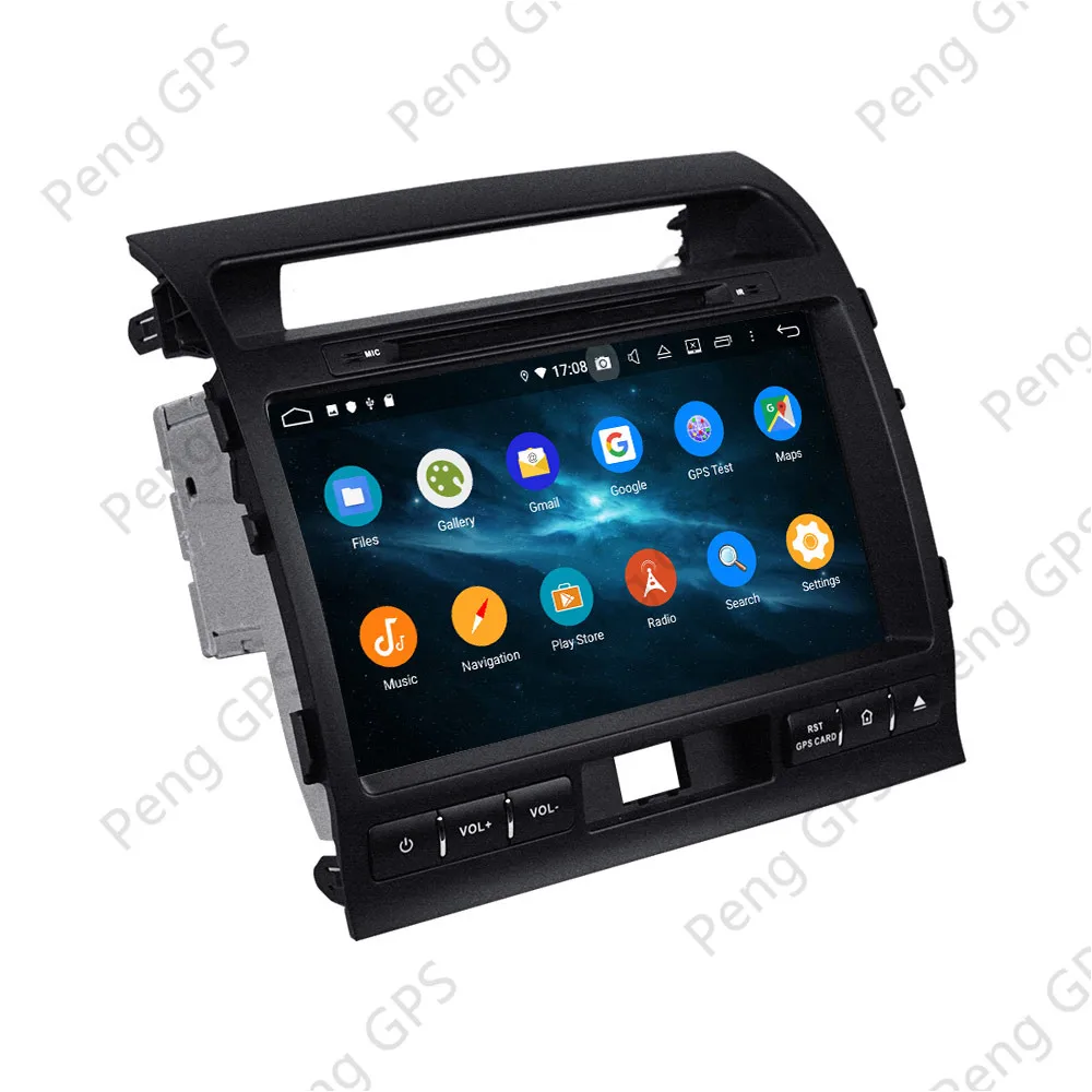 Discount Car Radio Screen For Toyota Land Cruiser 2008-2012 GPS Navigation Recorder Headunit Multimedia Player Android 9 DSP 4+64G 5