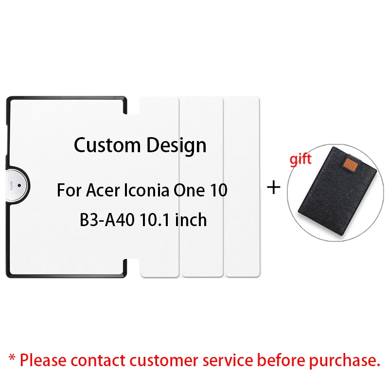 MTT чехол с граффити для acer Iconia One 10 B3-A40, тонкий смарт-чехол из искусственной кожи с подставкой для acer 10 B3 A40, 10,1 дюймов, чехол для планшета - Цвет: Custom Design