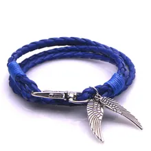 Мужской кожаный браслет кожаные браслеты для мужчин с пряжкой Омаров Воловья Кожа плетеная многослойная обёртка браслет мужские браслеты para hombre