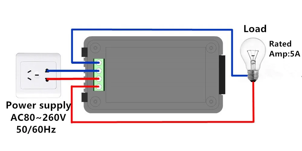 PZEM-022 6-in-1 AC 80V-260V 32A 100A Digitales Voltmeter Amperemeter Spannungs-Strom-Tester Leistungs-Energie-Frequenz-Leistungsfaktor-Messgerät – Detail 12