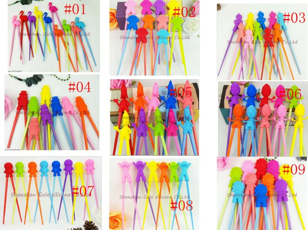 1000pairs/lot Children Kids Intelligent Training Chopsticks Baby Learning Chopsticks Early Education Tableware Free Shipping