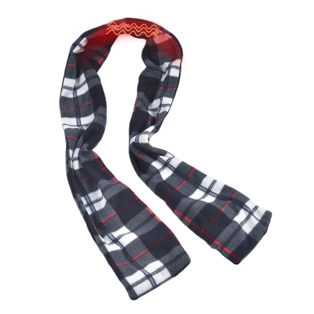 Теплый зимний Электрический шарф, заряжаемый от USB, быстрый нагрев, шарф, теплый, унисекс, воротник для активного отдыха, теплый
