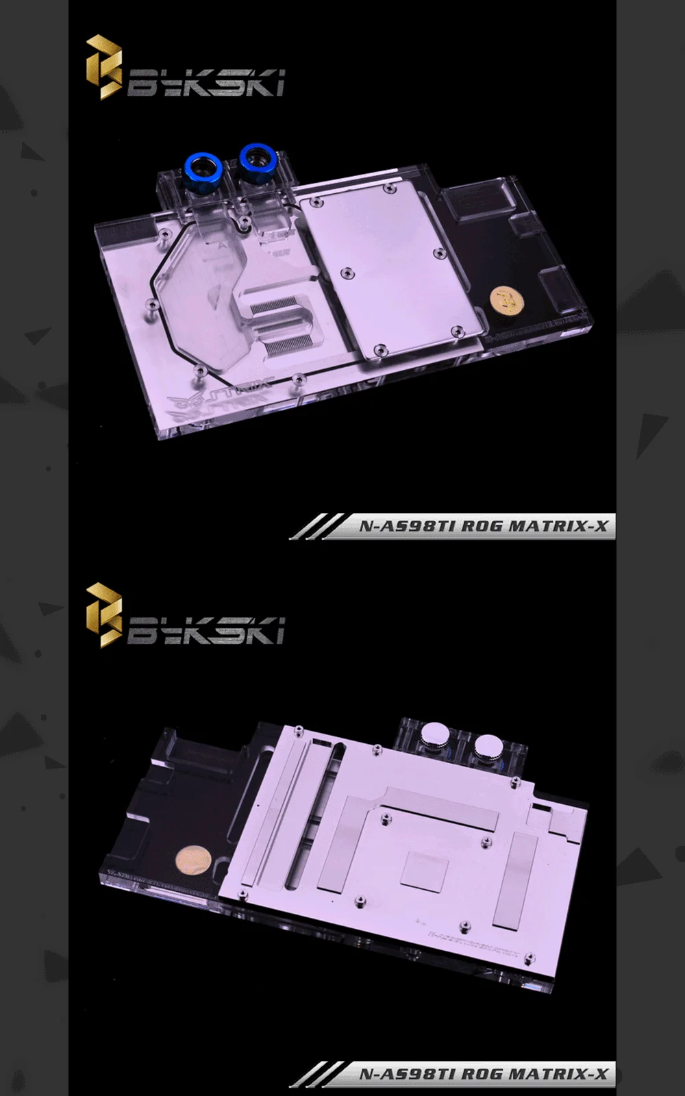Bykski N-AS98TI ROG MATRIX-X, полное покрытие видеокарты водяного охлаждения блок RGB/RBW для Asus ROG Matrix-GTX980Ti-P-6GD5-Gaming