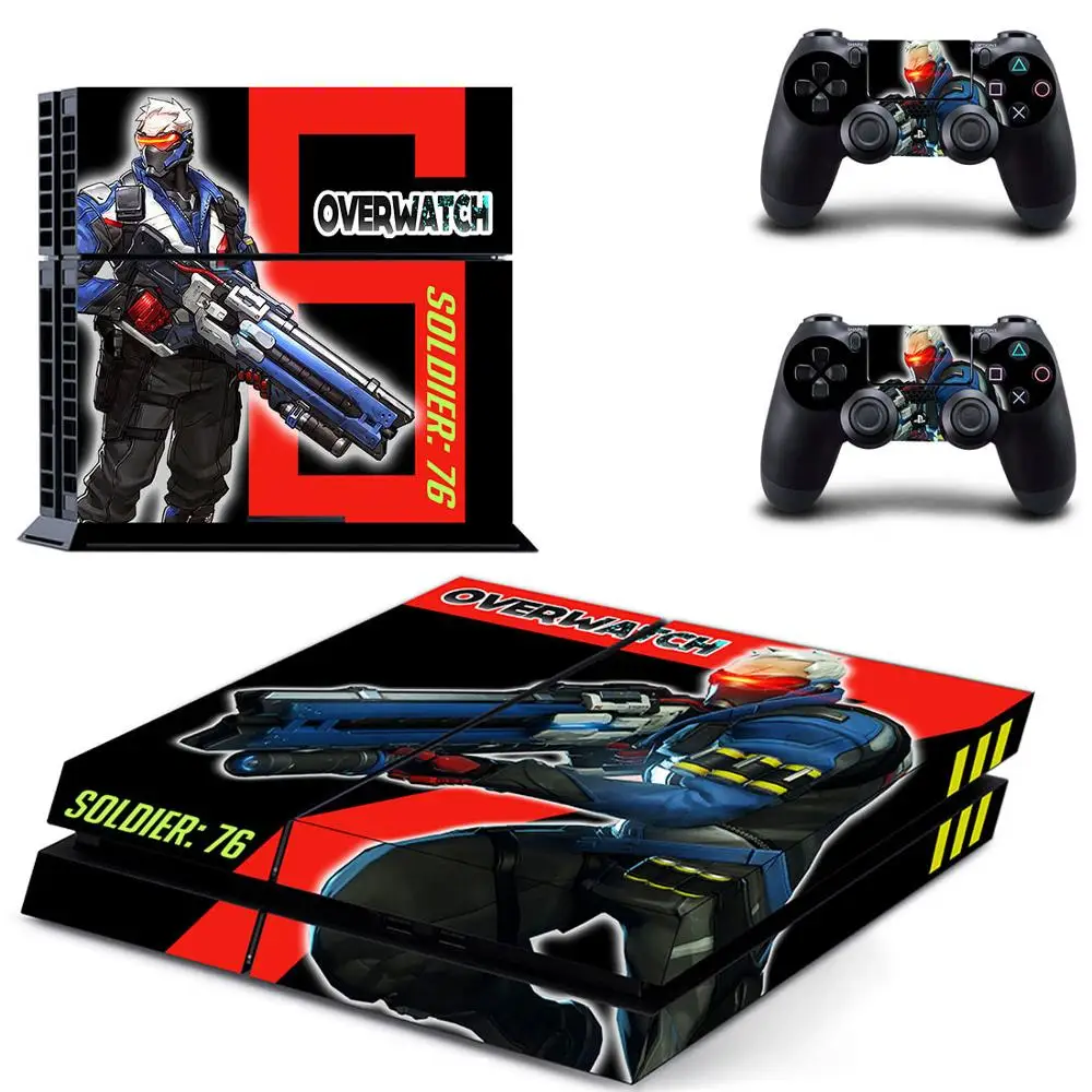 GYTM0435 OW PS 4 стикер s над часами PS4 наклейка Play station 4 виниловые наклейки для кожи Pegatinas для консоли playstation 4 и 2 контроллера - Цвет: GYTM0435