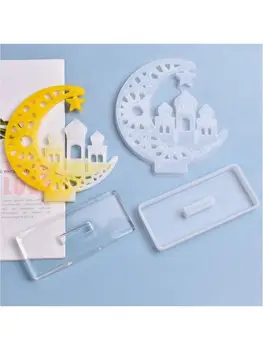 

Crystal Crafts Epoxy Resin Mold Castle Ghost Desktop Decorations Silicone Mould A2UA