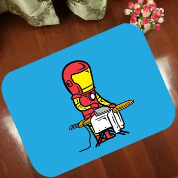 

Floor Mats Anti Slip Mat Cartoon pop iron man anime Printed Pattern Carpet Rug for Bathroom Door Living Room free shipping