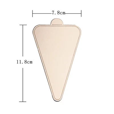100 шт DYI торт французский коврик для муссов и десертов торт нарезанный на Черный Подставка для кондитерских изделий треугольный круглый пластиковый Нижний держатель упаковка - Цвет: Color 6