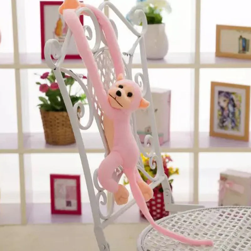 Милые детские мягкие плюшевые игрушки для малышей, длинные руки, обезьяна, чучело, кукла-животное